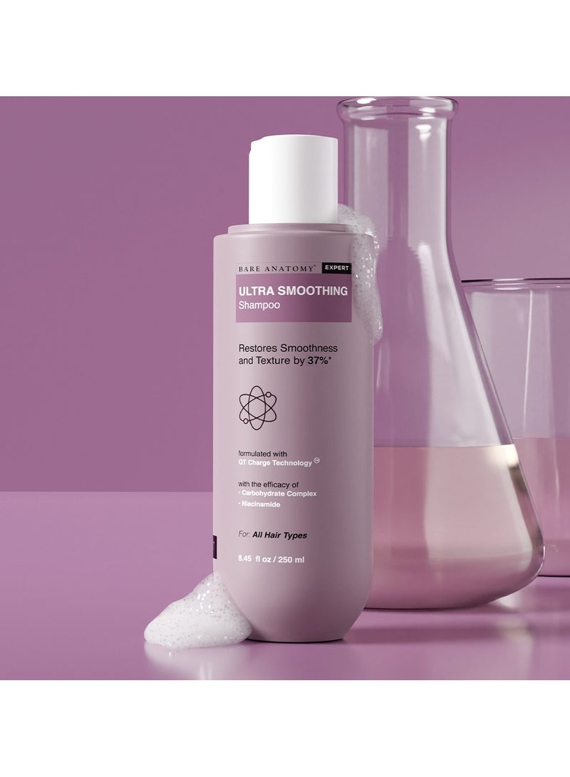 BARE ANATOMY Ultra Smoothing Hair Shampoo | Restores Smoothing And Texture By 37% | Dry And Frizzy Hair | Powered By Carbohydrate Complex And Niacinamide | Paraben And Sulfate Free | For Women And Men | 250Ml - Image 2